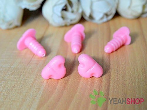 12mm Pink Cat Nose/Safety Nose/Plastic Nose - 25pcs