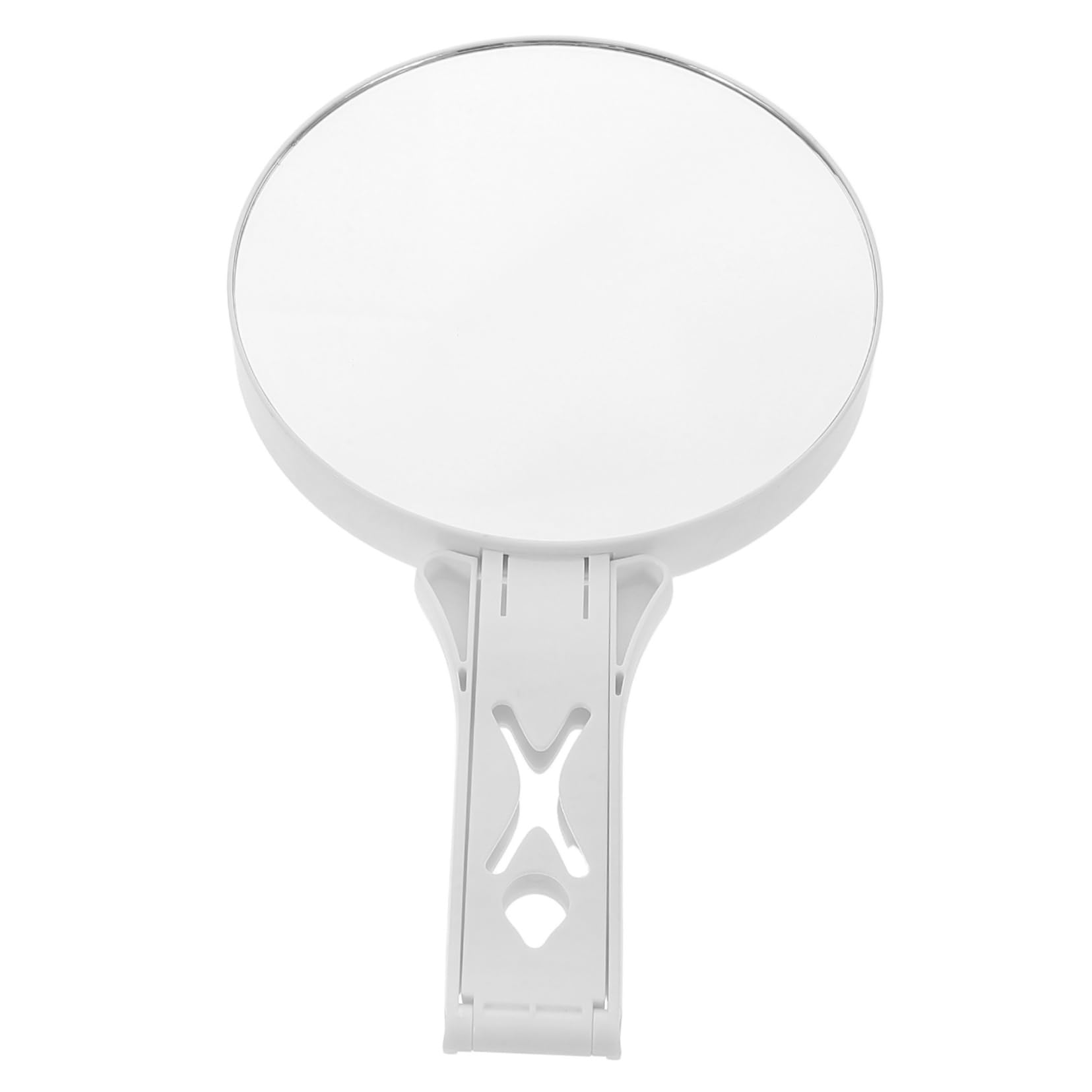 Miroir de maquillage grossissant pliable double face avec poignée