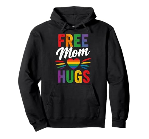 Free Mom Hugs LGBTQIA+ Ally Pride Month�B �p�[�J�[