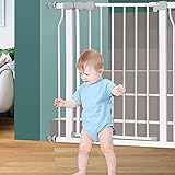 Huo Pet-sicherheitstür-druckinstallation Metalltreppe Türautomatische Schließfunktion Zwei-Wege-öffnung Pet-schutzzaun Für Treppen, Türen, Korridore, Küchen Usw(Size:202-209cm)