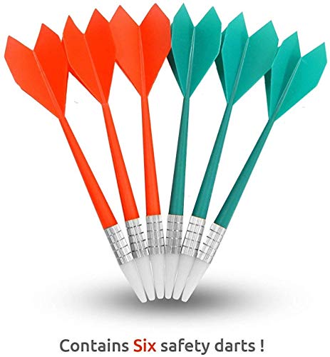 Piero Lorenzo Soft Tip Safety Darts - Great Games for Kids - Leisure Sport for Office - 2pack