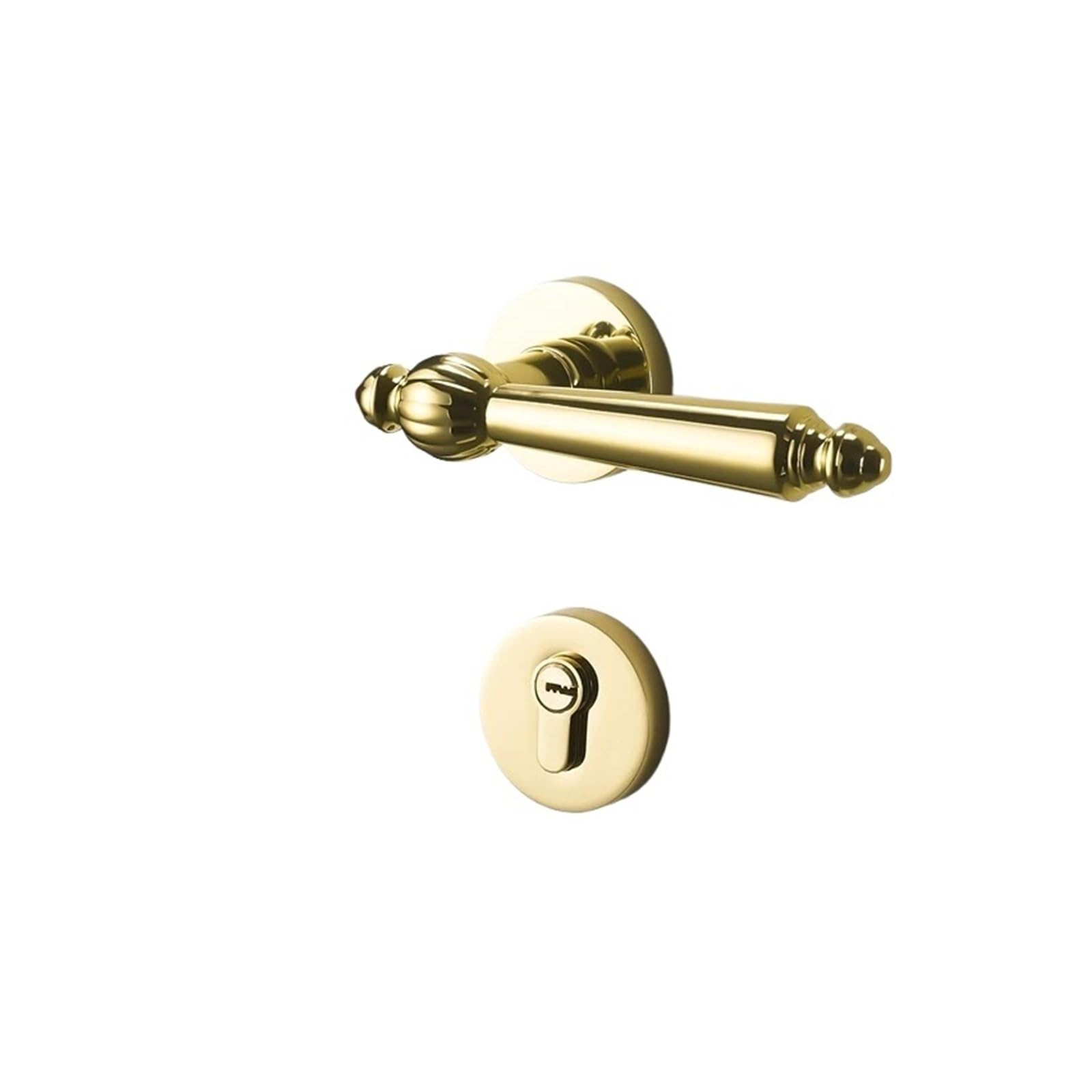 OPTEPYOE French Style Interior Wooden Door Split Lock Silent Handle(Golden)