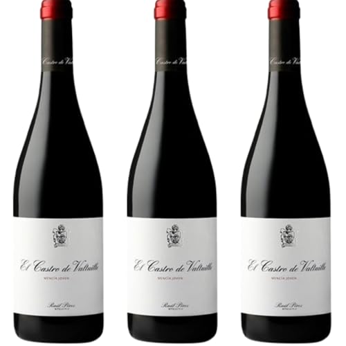 El Castro de Valtuille Mencía Joven, vino tinto fresco y afrutado del Bierzo con notas florales y minerales, elaborado con variedades tradicionales| 3 botellas