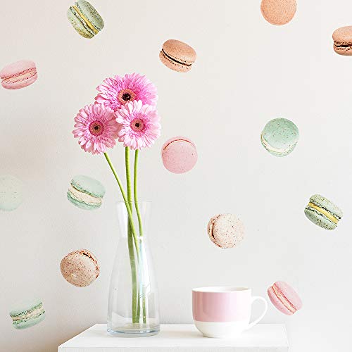 Tempaper French Macaron Valentine's Day Peel and Stick Wall Decals