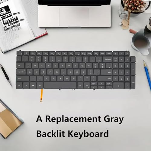 Image of Replacement Keyboard for Dell Latitude 15 3520,Vostro 3510 3520 5510 5515 7510 7620,Inspiron 3510 Series Laptop with Backlit US Layout