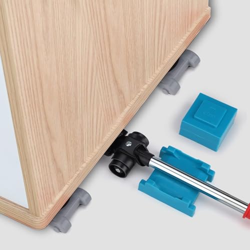 Möbel Transportroller Set 8 Teilig - Möbelheber-Werkzeug-Set - Geräteheber - enthält 4 Möbelroller, 3 Erhöhungsauflagen, 1 Handgriff - Gummigriff - rutschfestes Design für schwere Möbel