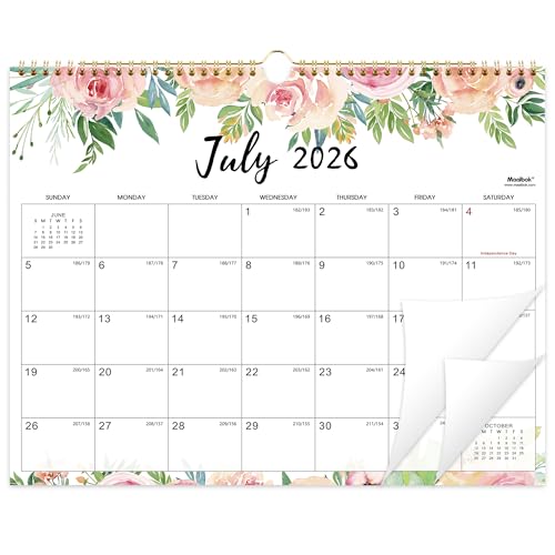 Image of Wall Calendar 2026-2027 18 Months Jul. 2026 - Dec. 2027, 14.6'' x 11.4'' | Big Grid Hanging Calendar with Note for Organizing & Planning, Monthly Calendar 2026-2027 with Last Month and Next Month