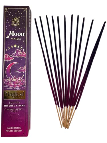 HOSTENATURA Incienso Luna Mágica Magical Series Himalaya Incense - Cajita de 25gr. Incienso Masala Lavanda y Reina de la Noche