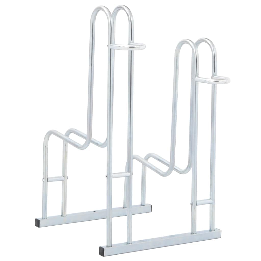 Soporte de bicicleta para bicicleta (2 bicicletas, acero galvanizado, Bastidor de bicicletas)