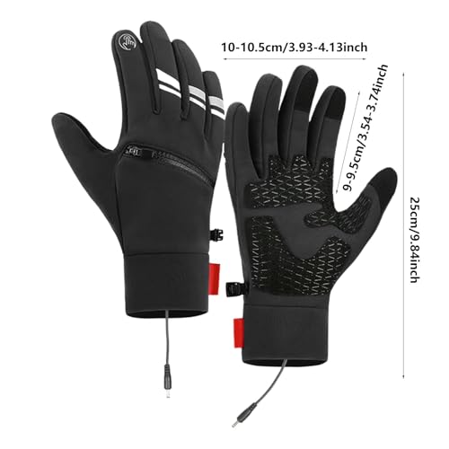 Guantes de invierno con calefacción USB para esquí y deportes al aire libre 2