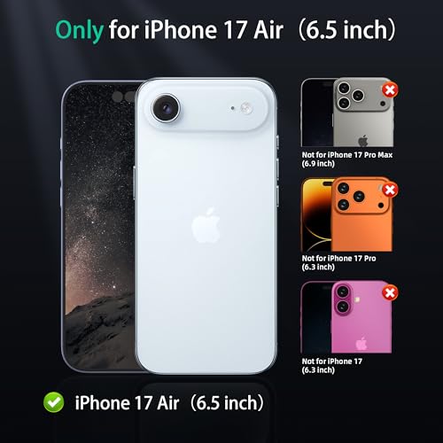 Image of ONES Magnetic for iPhone 17 Air Slim Case, [Compatible with Magsafe] [Military-Grade Drop Protection][Anti-Yellowing], Shockproof Protective Cover for iPhone 17 Air, Scratch-Resistant, Transparent