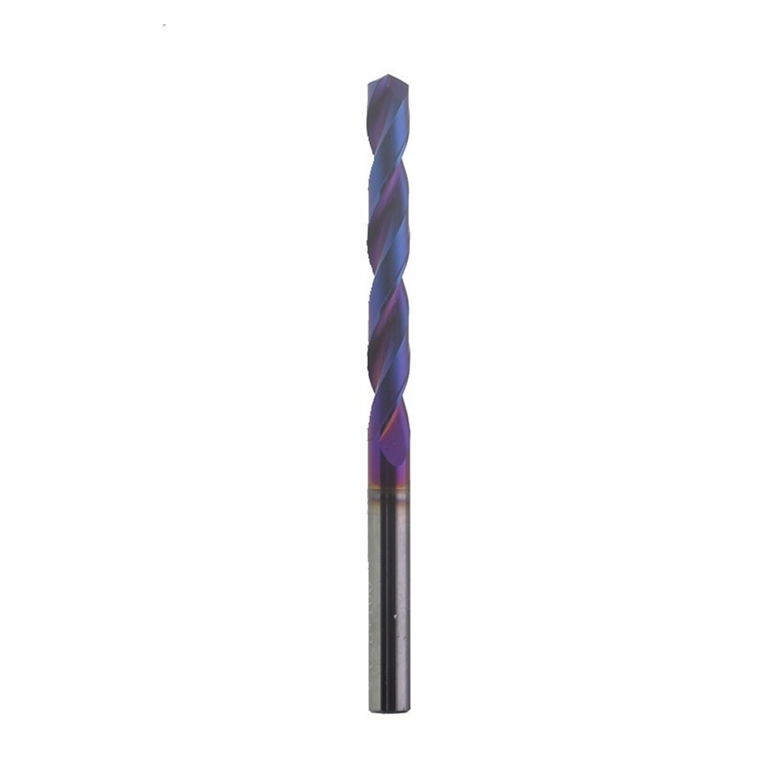 Broca helicoidal de carburo sólido HRC65 de 60 mm, alargada, con revestimiento azul, de 2 a 8,6 mm, for maquinaria CNC, for perforación de acero y metal duro.(7.8)