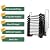 12FT Attic Ladder Pull Down System, 12-Step 660LBS Al-Mg Alloy Collapsible Ladder Pull Down Attic Ladder, Wall-Mounted Folding Stairs for Attic Retractable Attic Stairs with Armrests (M02-New)