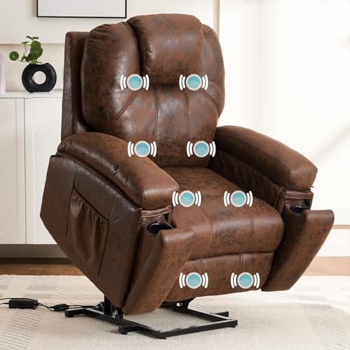 Sillón Plegable Recliner con Piel Sintética y Motor miniatura 1