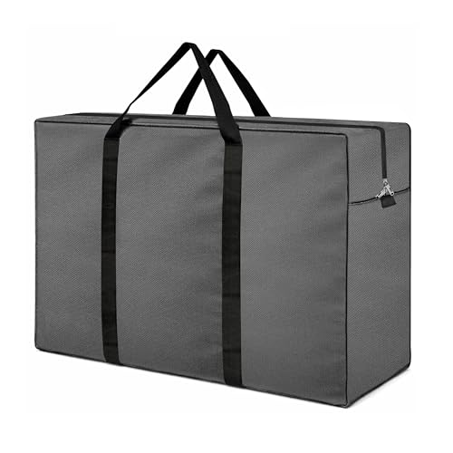 Image of Storite Heavy Duty 1680 Denier Nylon 158 LMulti-Purpose Moisture Proof Extra Large Toys /Stationery Paper /Blankets /Clothes Storage Bag /Moving Bags /Shifting bags(Grey, 86x34x54 cm) Rectangular