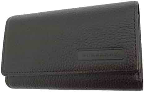 Amazon | BURBERRY(バーバリー)チェック柄 3連キーケース ダーク