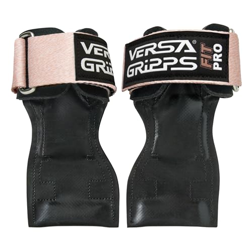 Versa Gripps® Fit Pro, Made in The USA, Wrist Straps for Female Athlete, The Best Training Accessory, Peach Bellini, XS