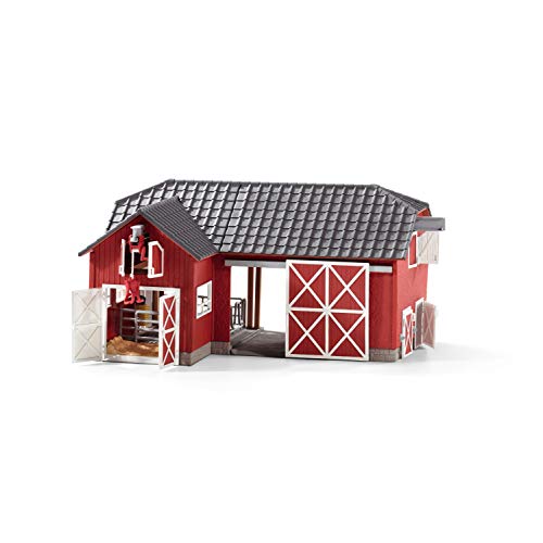 Schleich Farm Animal Toys And Playsets - Farm World Red Barn Set With Black Angus Cow Figurines, Farmer Action Figure And Farming Accessories For Kids Ages 3 And Above #TOP4
