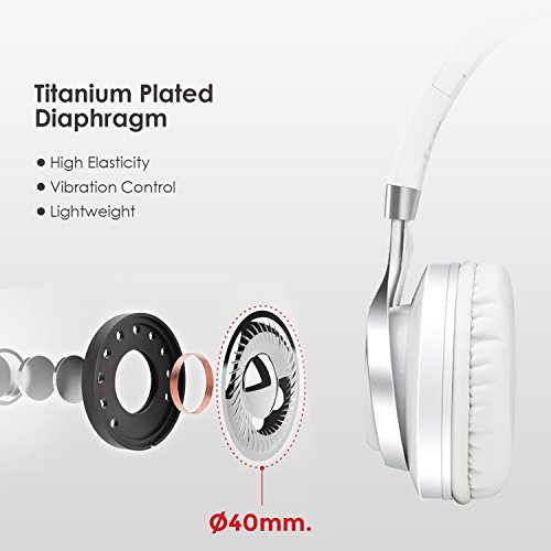 Bluetooth Headphones, Sound Intone BT-06 Swift 4.0 Wireless Stereo Headphones On Ear Headset, With HiFi Build in Microphone and Volume Control, Comes With Audio Cable, Compatible With Most Phones/ PC/ Tv/ iPhone/ Samsung/ Laptop(White) Bluetooth Headphones, Sound Intone BT-06 Swift 4.0 Wireless Stereo Headphones On Ear Headset, With HiFi Build in Microphone and Volume Control, Comes With Audio Cable, Compatible With Most Phones/ PC/ Tv/ iPhone/ Samsung/ Laptop(White)