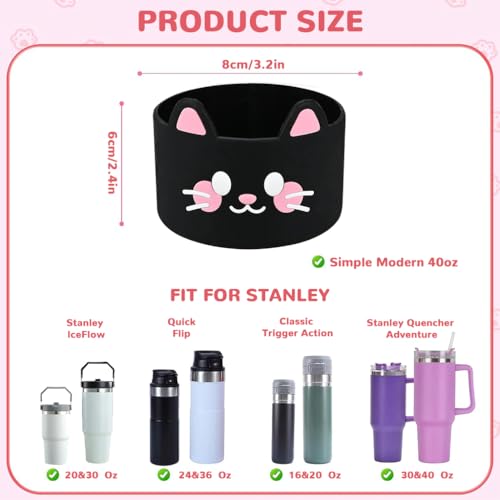 Image of HASTHIP Silicone Boot for Stanley, Compatible with Quencher H2.0 & IceFlow Flip Tumblers, Boot Bottom Holder, Anti-Slip Cup Bottom Sleeve Protective (Cup NOT Included)