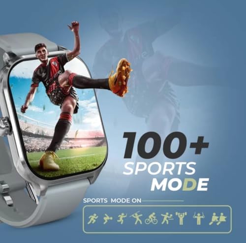 Image of H8 Pro Max Smartwatch with 1.83 inch HD Full Touch Display, Bluetooth Calling (BT 5.1), Heart Rate, SPO₂ & Blood Pressure Monitor, Multi Sports Modes(Gray)