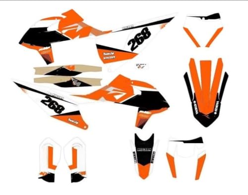 Kit d'autocollants autocollant moto cross KTM 150 250 300 450 EXC XCW