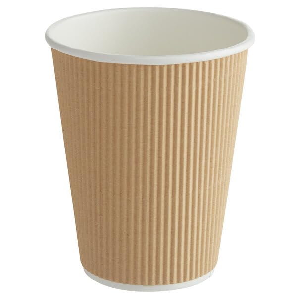 - Ripple Paper Cups for Coffee & Tea Made in USA | Bulk for Home, Office, Restaurants & Coffee Shops | Recyclable, Insulated, & Disposable To-Go Cups for Hot Beverages (12oz - 200 Count)