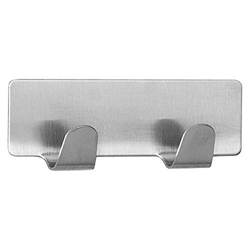 Preisvergleich Produktbild Tatkraft Handtuchhalter, Edelstahl, Silber, 8x3 cm