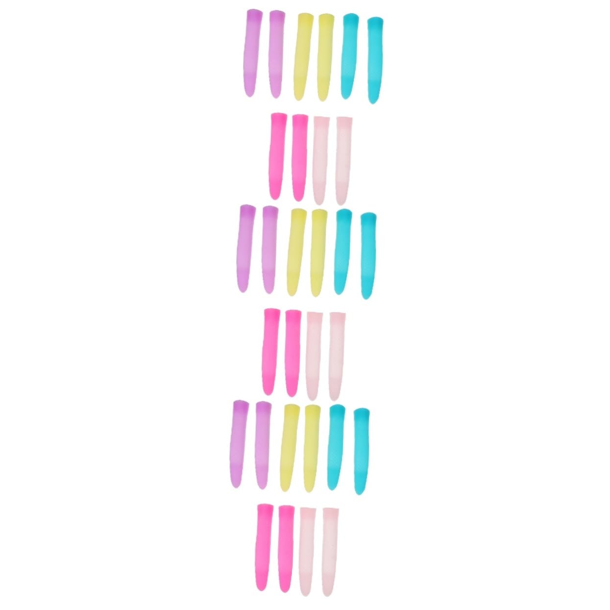 VALICLUD 15paia Coprimanico Silicone Antiscivolo Per Forbicine Da Unghie Manici Per Tagliaunghie e Cuticole Facile Installazione Colori Casuali