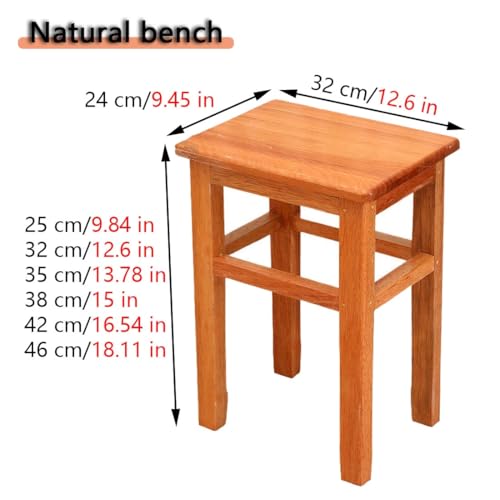 Banco pie de cama para dormitorio y taburete decoración de madera 4