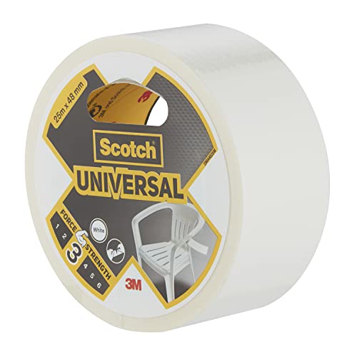 Image of Scotch 3M Duct Unv White 25mx48mm, 25m x 48mm