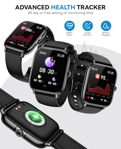 Image of Smart Watch for Women Men- Answer /Make Call, 2025 IP68 Waterproof Fitness Step Tracker Watch with Sleep Monitor /Activity Counter /110+ Sport Mode, Smartwatch for Andriod iPhone iOS Samsung Compatible