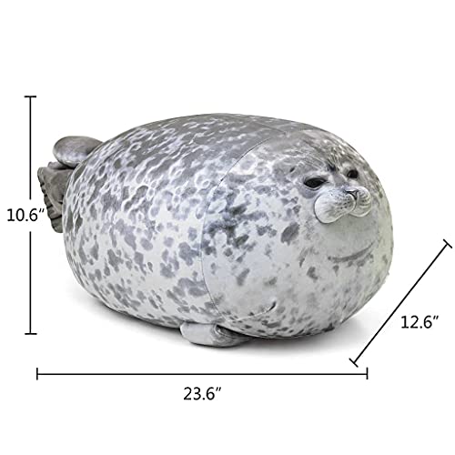 Aolige 23.6 Inch Chubby Blob Seal Pillow Stuffed Cotton Plush Animals Toy Big For Kids #TOP2