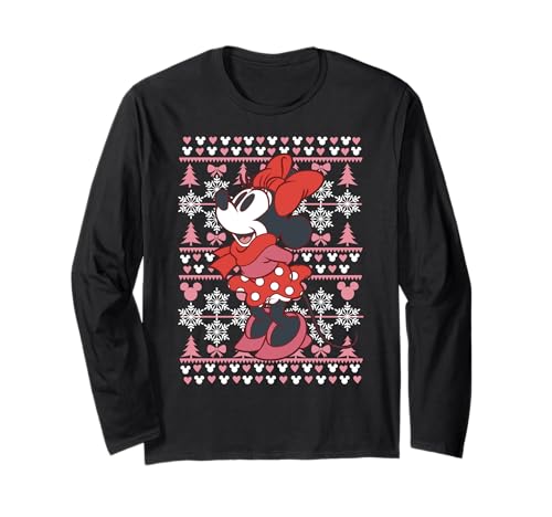 Disney Minnie Mouse Weihnachtspullover-Stil Langarmshirt