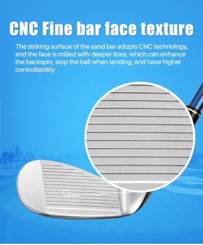 56 stopni Junior Sand Wedge Lekki wał węglowy Prawa ręka Wysoka trajektoria Praktyka Golf Club z koszukiem balowym dla początkujących Chłopcy Dziewczyny Niebieski Różowy