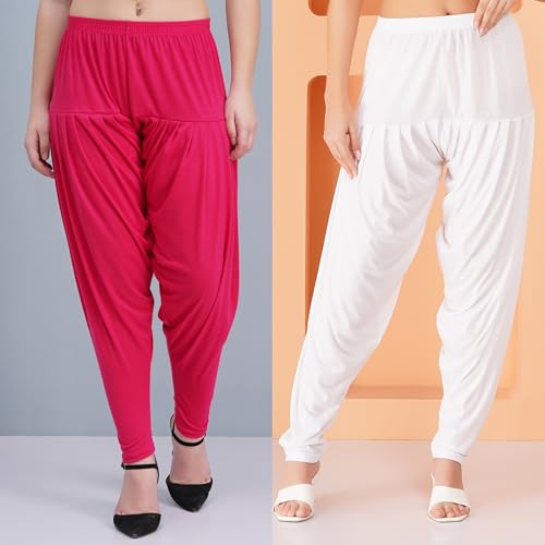 Image of Buy That Trendz Patiala Pant for Women Viscose Relaxed Fit Dhoti Patiyala Salwar Harem Style Bottom Pants