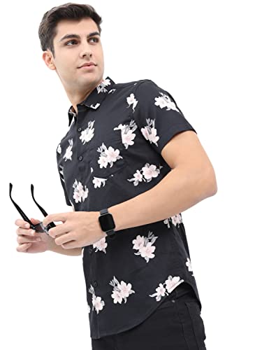 Image of KETCH Men Slim Fit Printed Half Sleeve Shirt