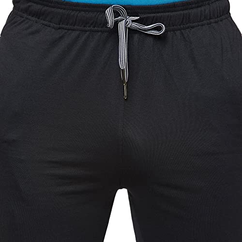 Image of sporto Anthra Melange Modern Slim Fit Track Pants for Men with Zippered Pockets
