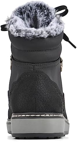 WHITE MOUNTAIN Women's Shoes Tamasha Lace-Up Hiker Bootie, Black/Fabric, 8.5 M | Image 4
