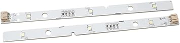 2/4Pcs LED Light Bar Strip & Cover,Replacement LED Light Strips Fits For Rongsheng/Hisense Refrigerator,LED Light Strips MDDZ-162A 1629348 (4PCS)