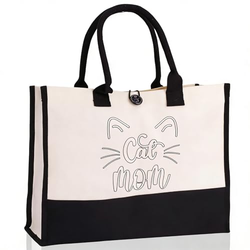 Mom Tote Bag Practical for Mother Cat Mom Gifts for Women Tote Bag miniatura 1