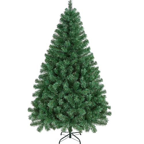 Kunststoff Weihnachtsbaum 25 Yaheetech 183cm Künstlicher Weihnachtsbaum Tannenbaum mit 598 Spitzen...