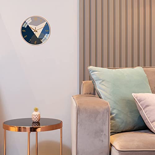 Image of Wall Clock 12 inch Silent Quartz Decorative Wall Clock Non-Ticking Classic Digital Clock Battery Operated Round Easy to Read Handheld Complete Home /Kitchen /Bedroom (404)