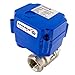 UNOX Motorized Ball Valve 1 inch Stainless Steel AISI304 - Electric Water Valve 9-24V AC/DC and 2 Wire Auto Return Setup - Automatic Main Water Electric Shut off Valve - Ball Valves