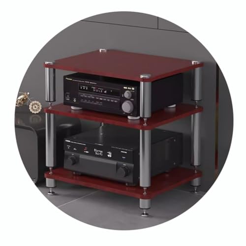 Półka HIFI AV, wytrzymały, 2/3/4-poziomowy stojak na nośniki do odtwarzaczy płyt i komponentów, idealny do przechowywania kina domowego dla miłośników muzyki i audiofilów