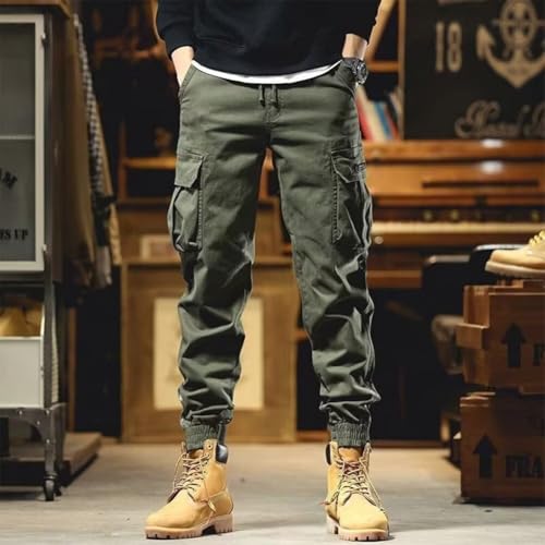 Rivccku Men's Tactical Cargo Pants Hiking Pants Outdoor Ranger Work Lightweight with Multi Pockets2