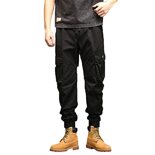 Pantalon cargo en coton ample pour randonnée et sorties urbaines décontractées