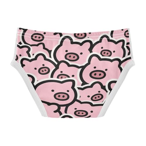 visesunny Boys Cotton Underwear Cute Vector Pig Printed Toddler Soft Training Briefs Size 2T-8Y for Kids2