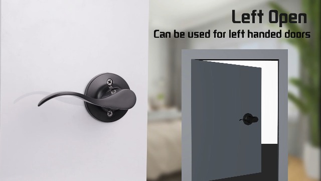 BAI 3075 Inactive Modern Dummy Door Handle Lever Set - View #9