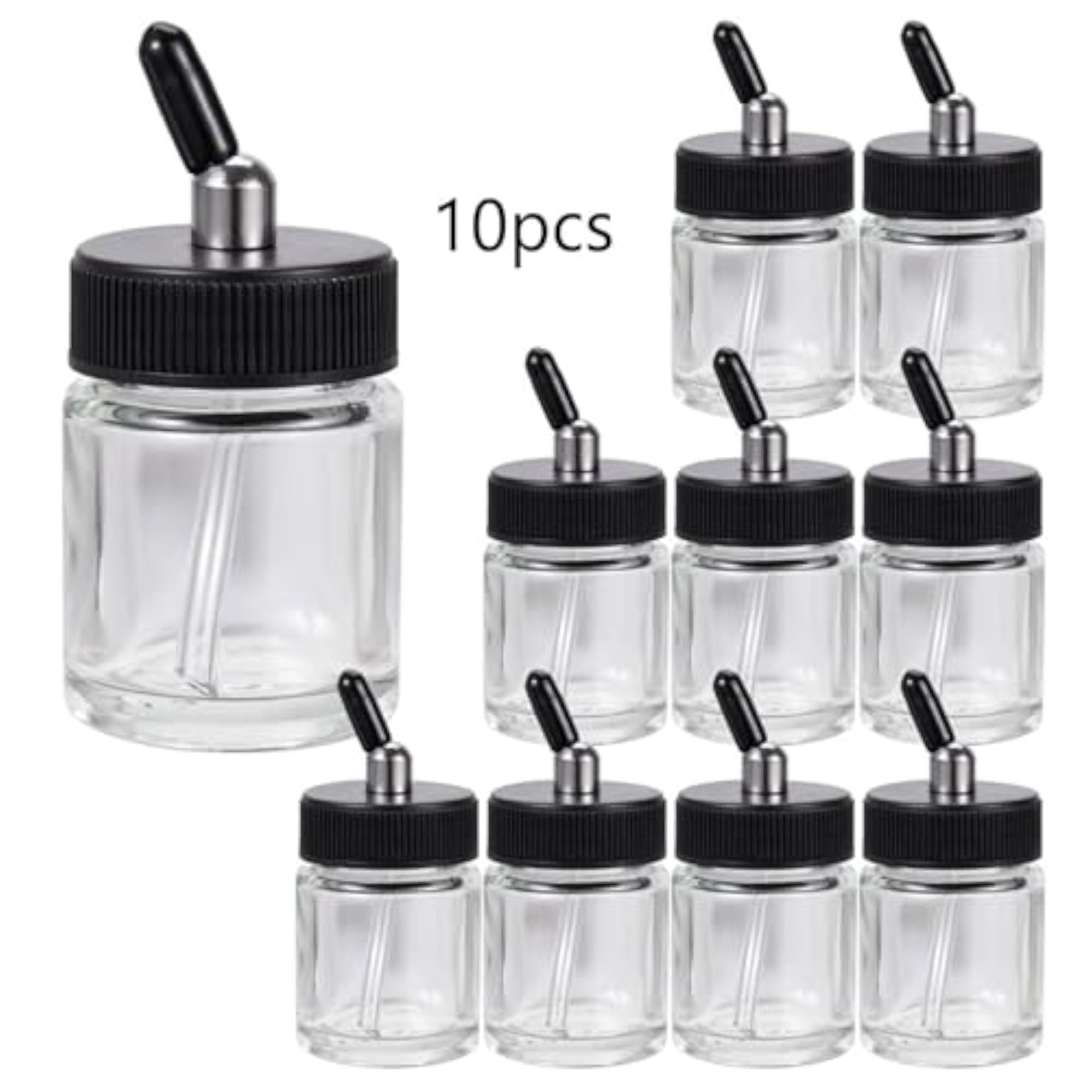 10 Pieces Premium Airbrush Bottles